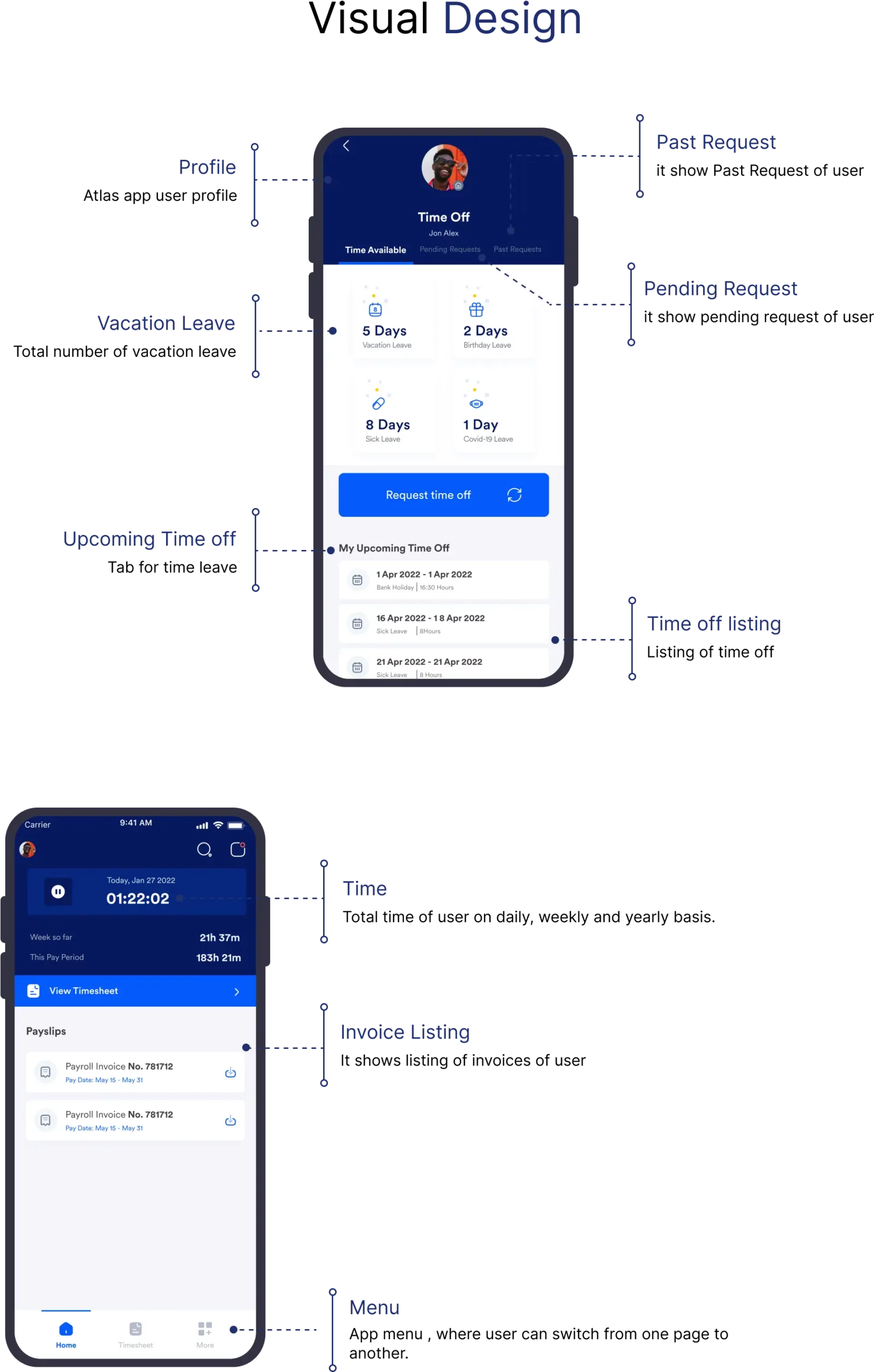 Visual Design 1 atlas app